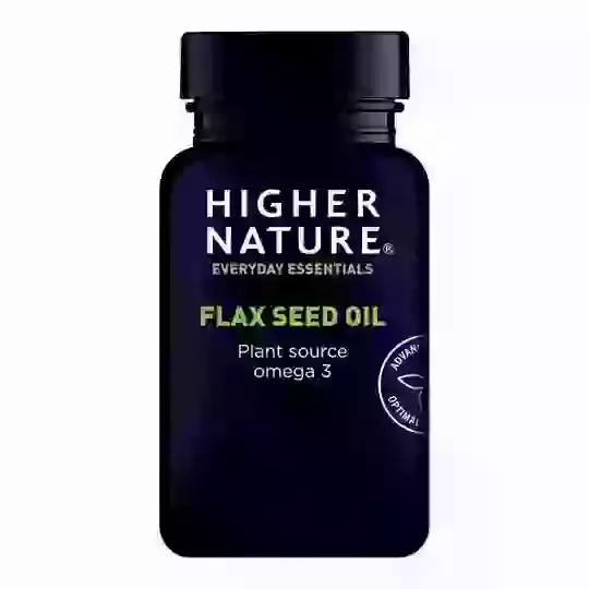 Higher Nature Flax Seed Oil Capsules x 60 Gel Capsules